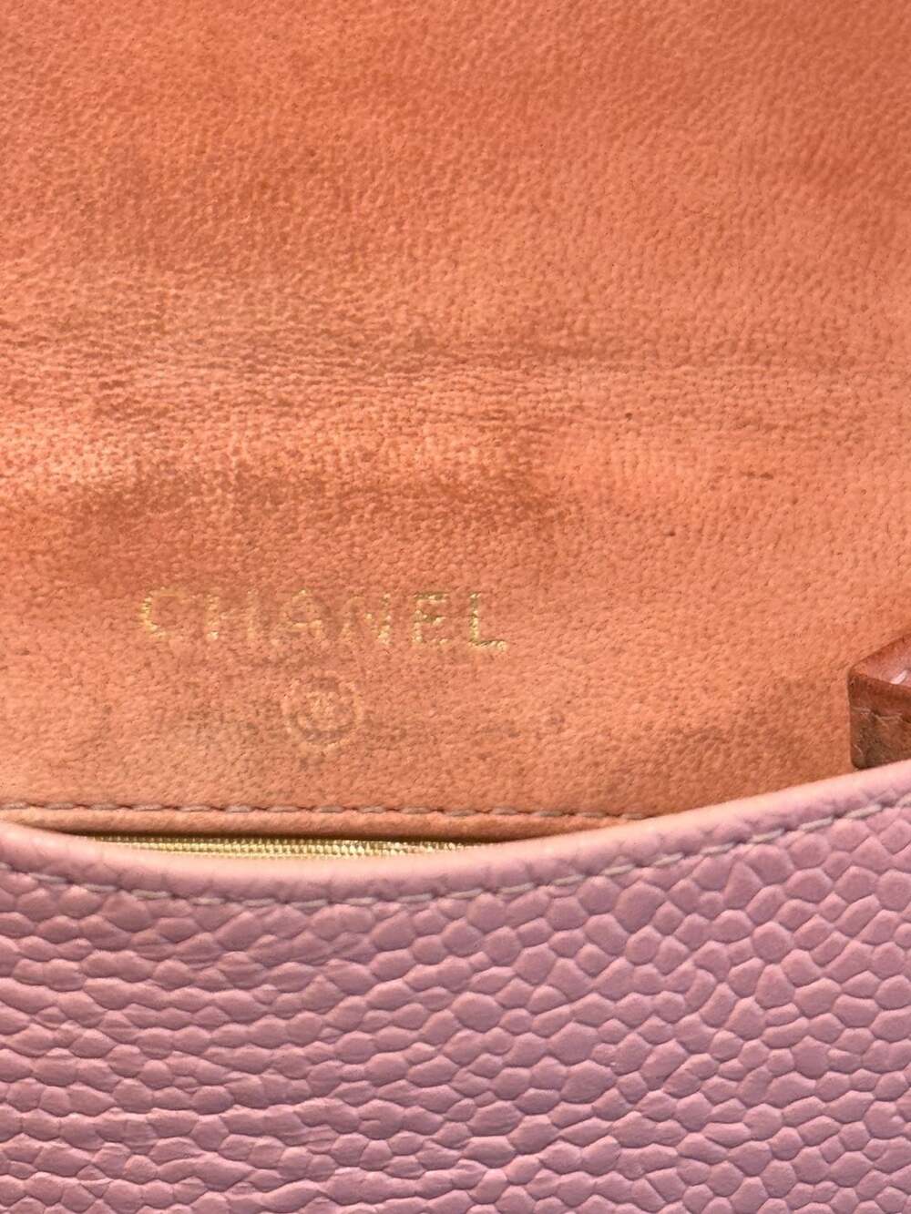 Chanel Pink Caviar Leather CC Logo Compact Wallet Coin Purse w/ COA - Picture 7 of 15